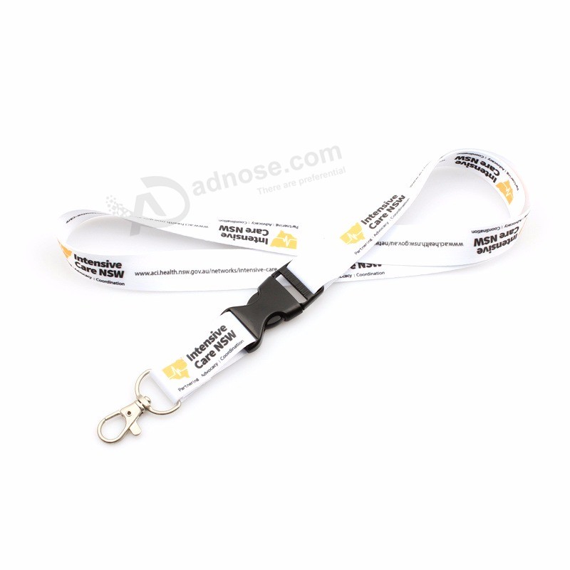 Factory Custom Cheap Sublimation Printing Polyester Lanyard with Breakaway Buckle