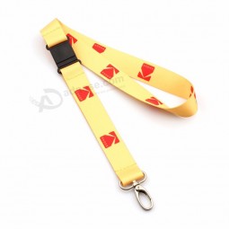 Custom Double Printing Business Lanyards for key with Disconnect Buckle