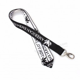 Fast Delivery Top Supplier Woven Key Lanyard for key with Key Ring