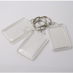 Custom lanyard plastic sleeves or key tag id badge holder