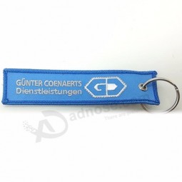 Flight Embroidered Manufacturer Diy Two Sided Custom Made Keychain Embroidery