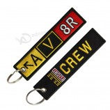 Twill Material And Embroidery Twill Pilot personalized keychains Keyword Digital Price Tags