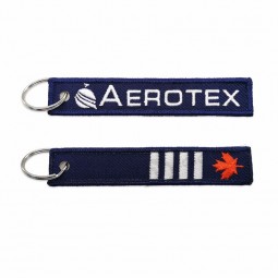 Custom high quality embroidered patch personalized keychains