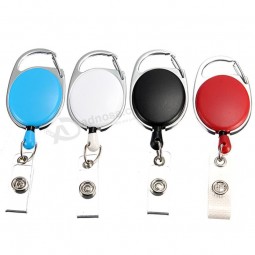 Retractable Pull Keychain Lanyard ID Badge Holder Name Tag Card