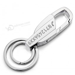Custom Lettering Keychains Stainless steel Keyrings Metal Engrave Name
