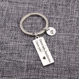 26 Letters Personality Name Initial Letters Keychain Customized Keyring