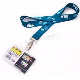 promotional plastic work id card holder lanyard for teenagers
