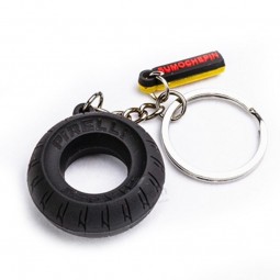 Car Tyre Keychain Motorcycle Assistant Decoration Key Ring Tire Keyring