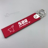 customized embroidered woven key chains by your logo
