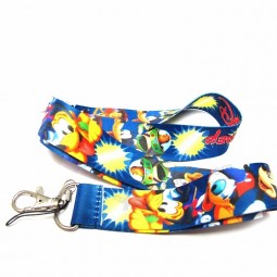 Multi Color Id Card Lanyards Polyester With Logo Custom