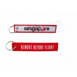 Double Textile personalised keyrings for Zipper Pull