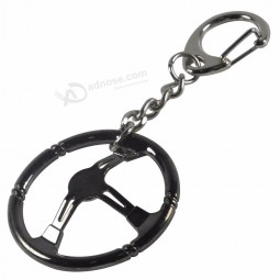 Popular Jewelry Keychain Sleeve Bearing Spinning Auto Stainless Steel Car Steering Wheel Model