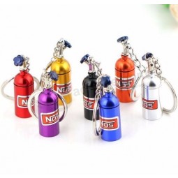 Metal Car Logo NOS keyring key chain keychain compatible for auto pendant Key Holder