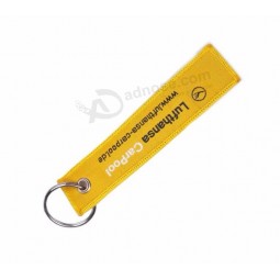 Embroidery Manufacturer Custom Woven Key Tag