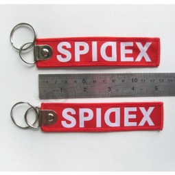 China Supplier Customized Woven Printing Key Chain