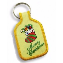 Embroidery Keychain Type Embroidered Key Tag