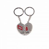 Wholesale Custom Enamel Heart Wedding Couple Gift Keychain