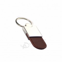 Wholesale Promotional Cheap Personalized Metal Car Leather Keychain