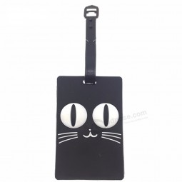Silica Gel Cats Luggage Tags Travel Accessories PVC Soft Plastic Holder Straps Portable Label etichetta valigia Label viaje
