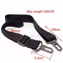 38mm max 30KGS strong hook nylon belt accessory,men bags long shoulder strap,man briefcase bag straps,repair bag shoulder strap
