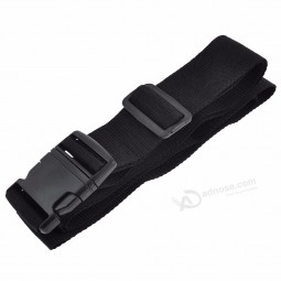 cintura per bagaglio regolabile cinghia per valigia cintura per bagaglio cravatta sicura da viaggio blocco sicuro nero