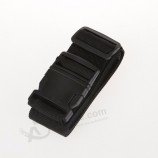 black travel luggage strap luggage belt with lock