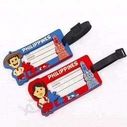Standard Size Heavy Duty Soft PVC Rubber Travel Luggage Tag