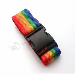 polyester rainbow luggage strap airport webbing belt