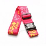 Polyester bag strap adjuster plastic buckle luggage belt