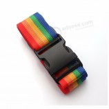 polyester rainbow luggage strap airport webbing belt