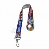 Sublimation Polyester White Printing blank Webbing Lanyard