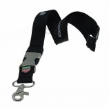 Silk screen metal hook nylon lanyards with logo