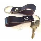 Leather Valet Keychain Key Ring Custom logo