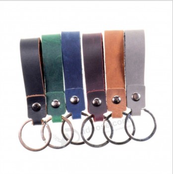 Personalized Genuine Leather Keychain For Gifts Leather Key Holder
