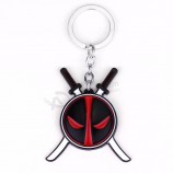 Movie Deadpool X men Sword Keychain Film Bag Keychians Classic Metal Gifts For Kids Fans