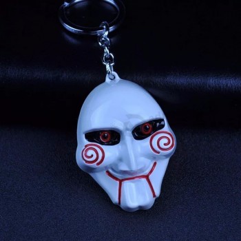 movie Saw mask keychain film Bag keychians classic metal gifts For kids fans