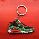 Cute Mini Silicone Airer 90 Keychain Bag Charm Woman Key Ring Gift Sneaker Key Holder Pendant Accessories Jordan Shoes Key Chain