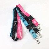 fabric fashion polyester sublimation airplane buckle lanyard