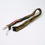 Silk screen printing logo polyester fashion lanyard