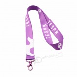 Plush Polyester Strap Carabiner Hook Floating Short Cotton Lanyards for key