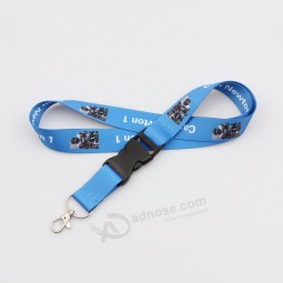 printed football team nfl lanyard with detachable buckle