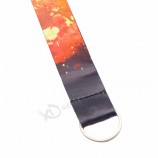 Polyester Printing Your Logo Blank Custom badge holder Lanyards 100pcs  Minimum Order