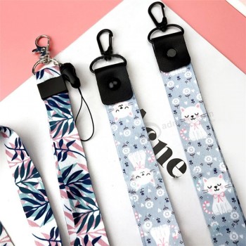 cute  retractable badge holder lanyard printing