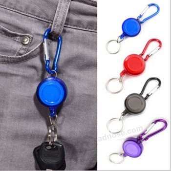 retractable pull Key ring lanyard tag for sale