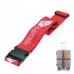Factory Safe Tag Buckle Elastic Cross Luggage Strap
