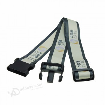 polyester material printing logo personalised luggage strap