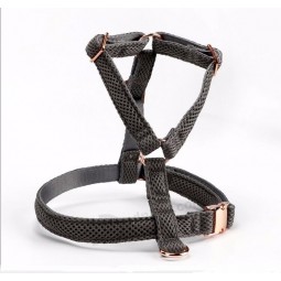 security adjustable metal buckle soft dog harness
