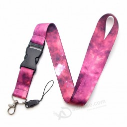 Wholesale Ransitute pink star phone strap neck lanyard key ID card mobile phone USB bracket breakaway lanyards ribbon