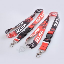 100pcs/lot DHL free shiping Customized lanyard 20mm wide sublimation polyester lanyard with release buckle,Custom lanyards