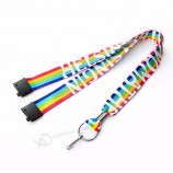 High Quality Lanyard Heat Transfer Lanyard With Metal Clip